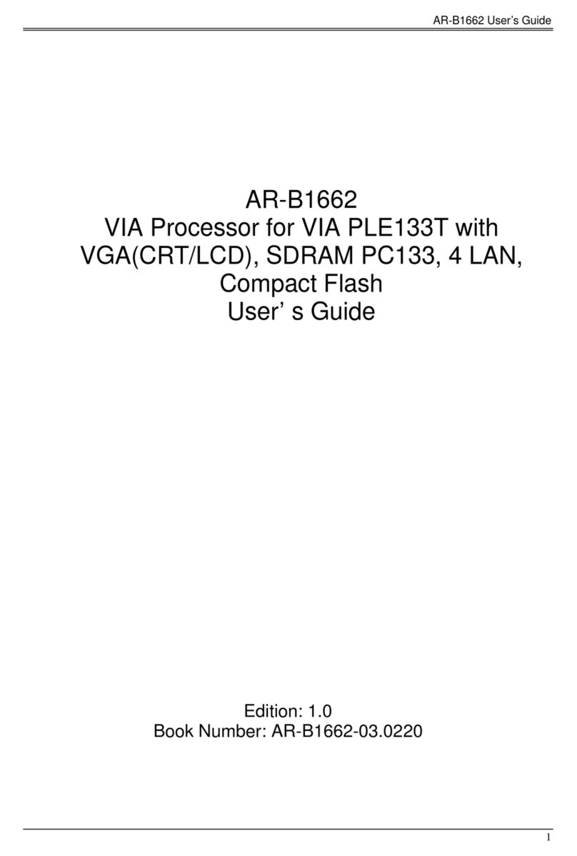 Acrosser Technology AR-B1662 User manual Acrosser Technology AR-B1662 User manual