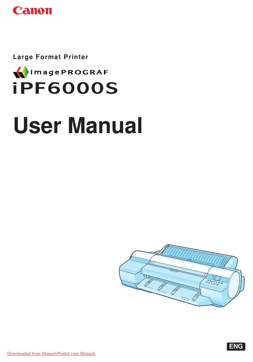 Canon iPF6000S - imagePROGRAF Color Inkjet Printer User manual Canon iPF6000S - imagePROGRAF Color Inkjet Printer User manual
