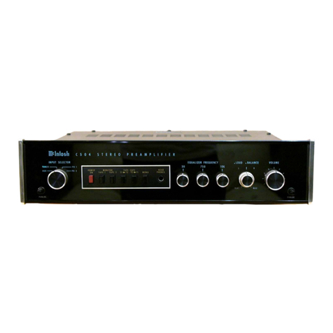 McIntosh C 504 User manual