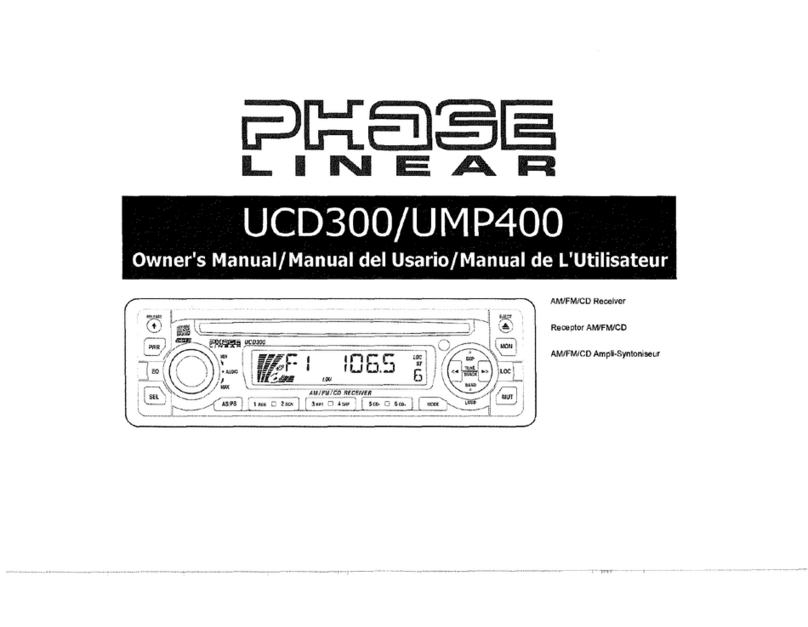 Phase Linear UCD300 User manual Phase Linear UCD300 User manual