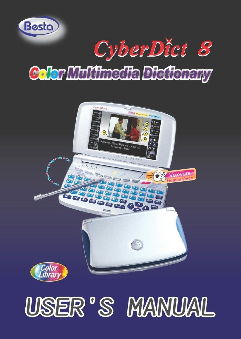 Besta CyberDict 8 User manual Besta CyberDict 8 User manual