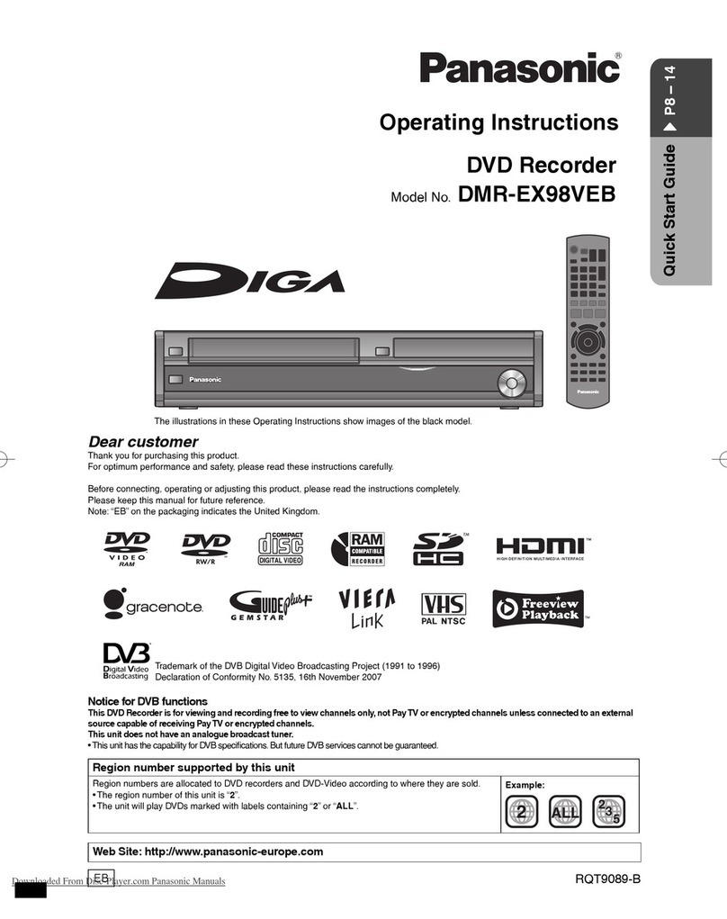 Panasonic DMR-EX98VEB User manual