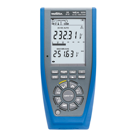 Metrix MTX 3290 operating instructions