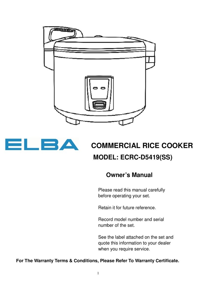 Elba ECRC-D5419(SS) User manual