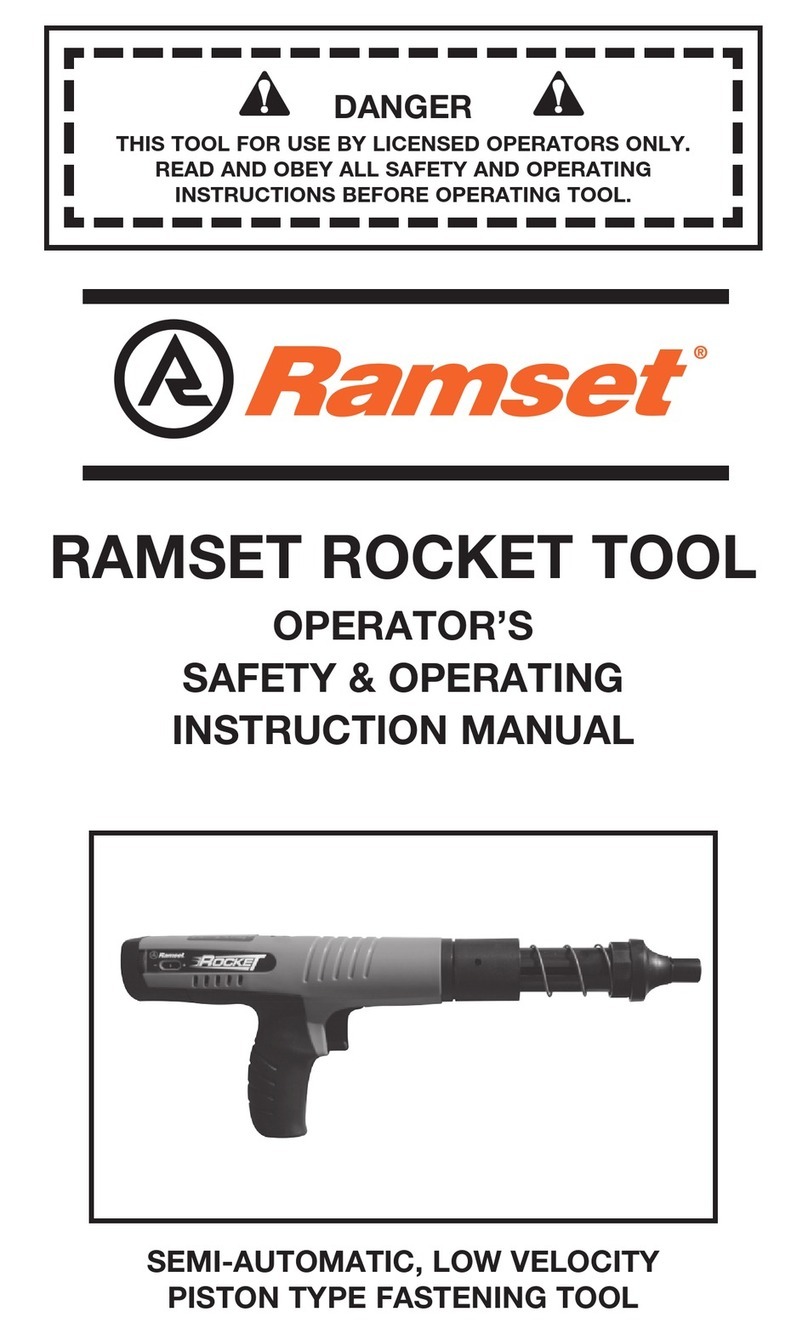 RAMSET ROCKET TOOL Maintenance and service guide