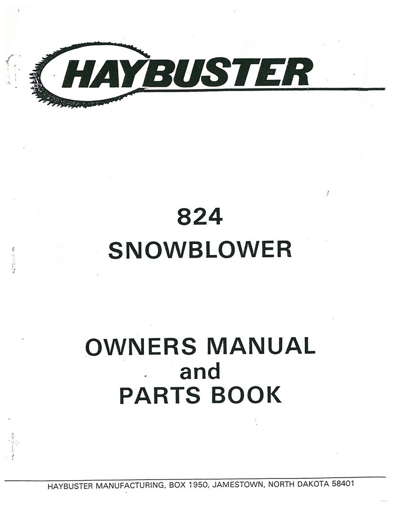 Haybuster 824 Owner's manual and parts manual