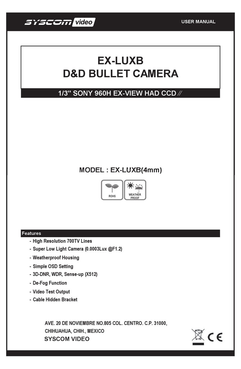 Syscom Video EX-LUXB User manual
