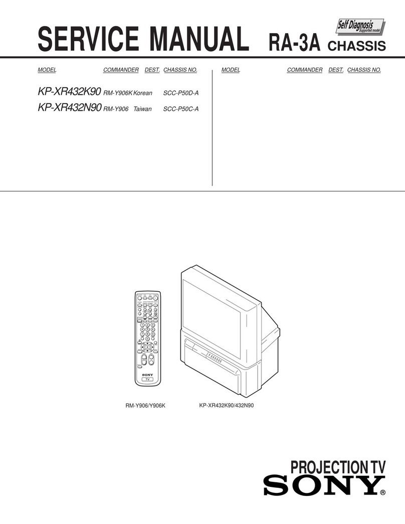 Sony KP-XR432K90 User manual