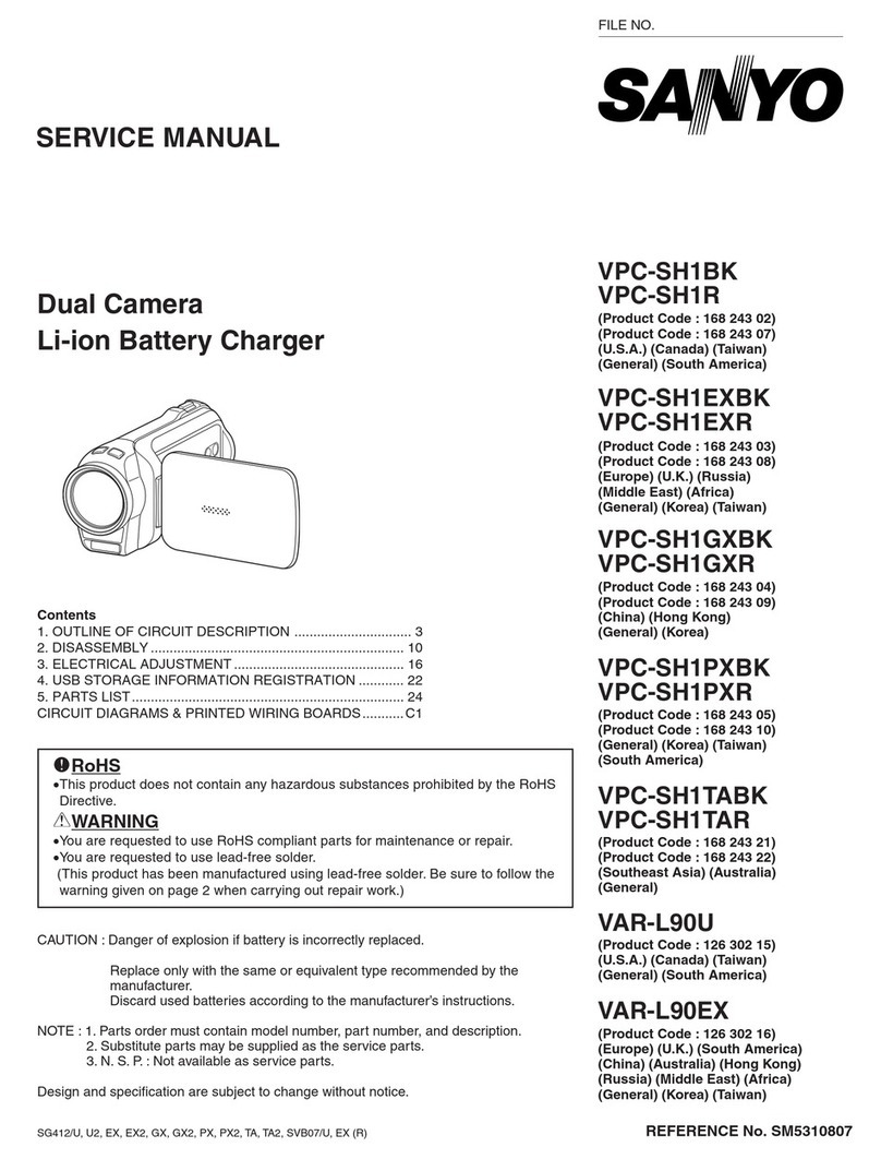 Sanyo VPC-SH1BK User manual Sanyo VPC-SH1BK User manual
