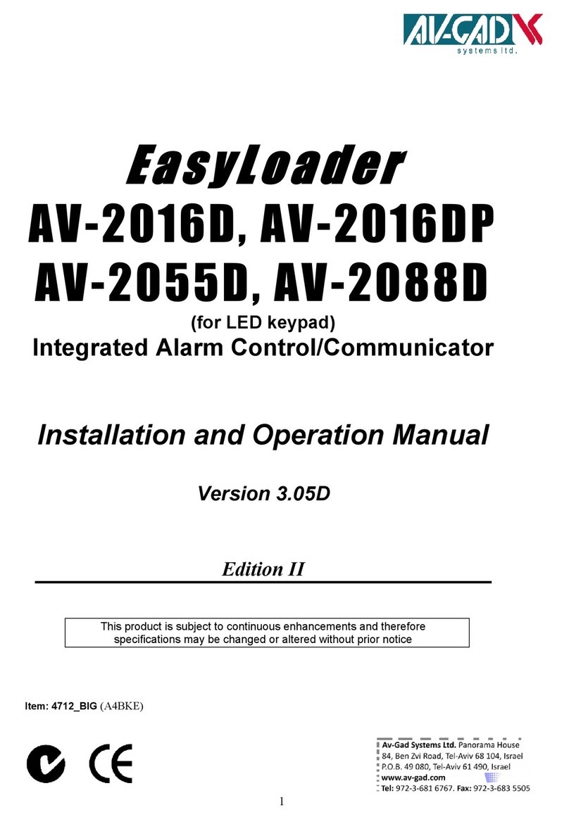 AV-GAD EasyLoader AV-2016D Installation and operation manual