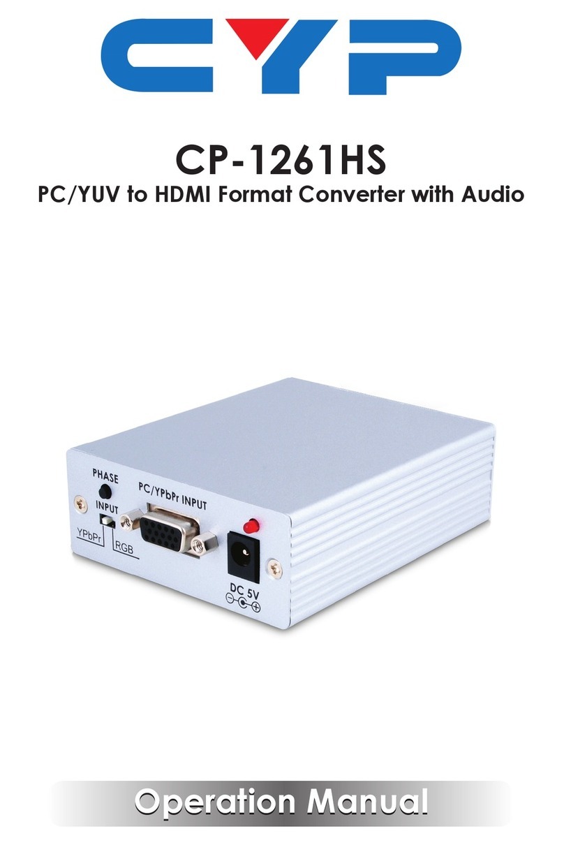 CYP CP-1261HS User manual