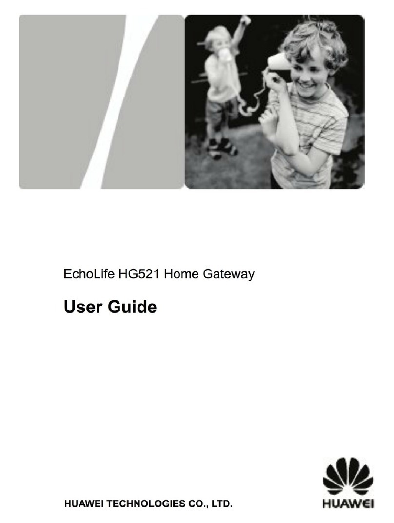 Huawei EchoLife HG521 User manual Huawei EchoLife HG521 User manual