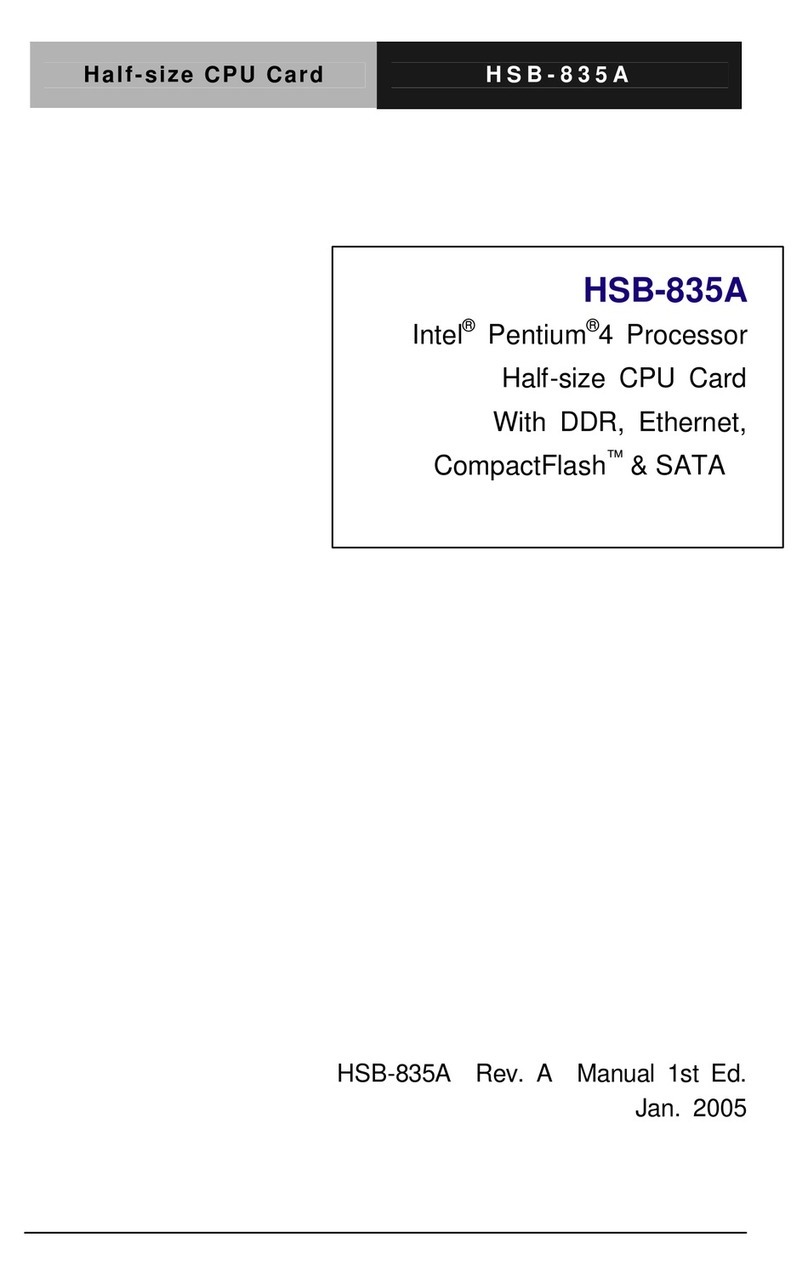 Aaeon HSB-835A User manual Aaeon HSB-835A User manual
