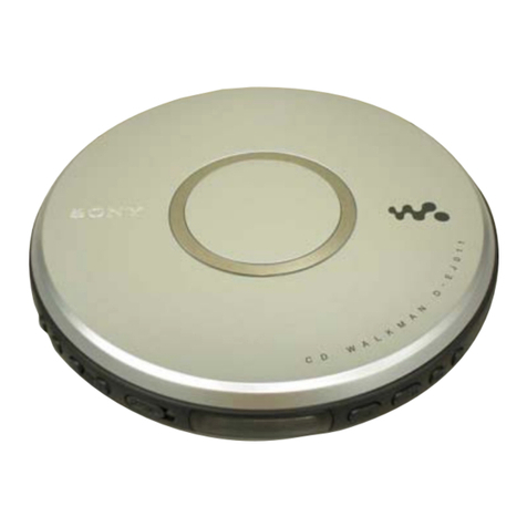 Sony CD Walkman D-EJ011 User manual