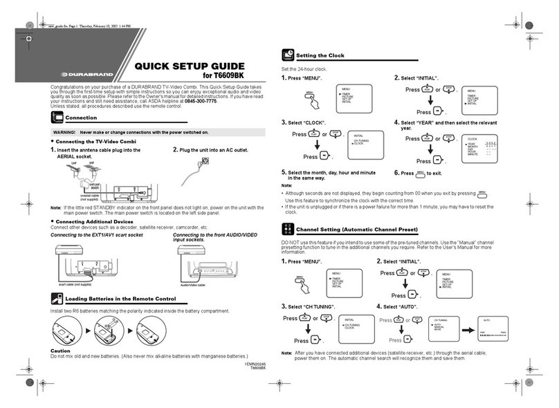 Durabrand T6609BK User manual