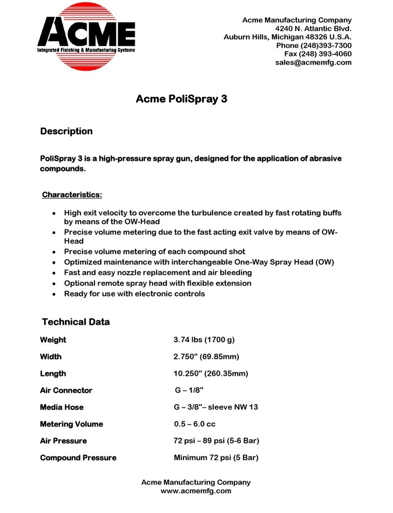 ACME PoliSpray 3 User manual