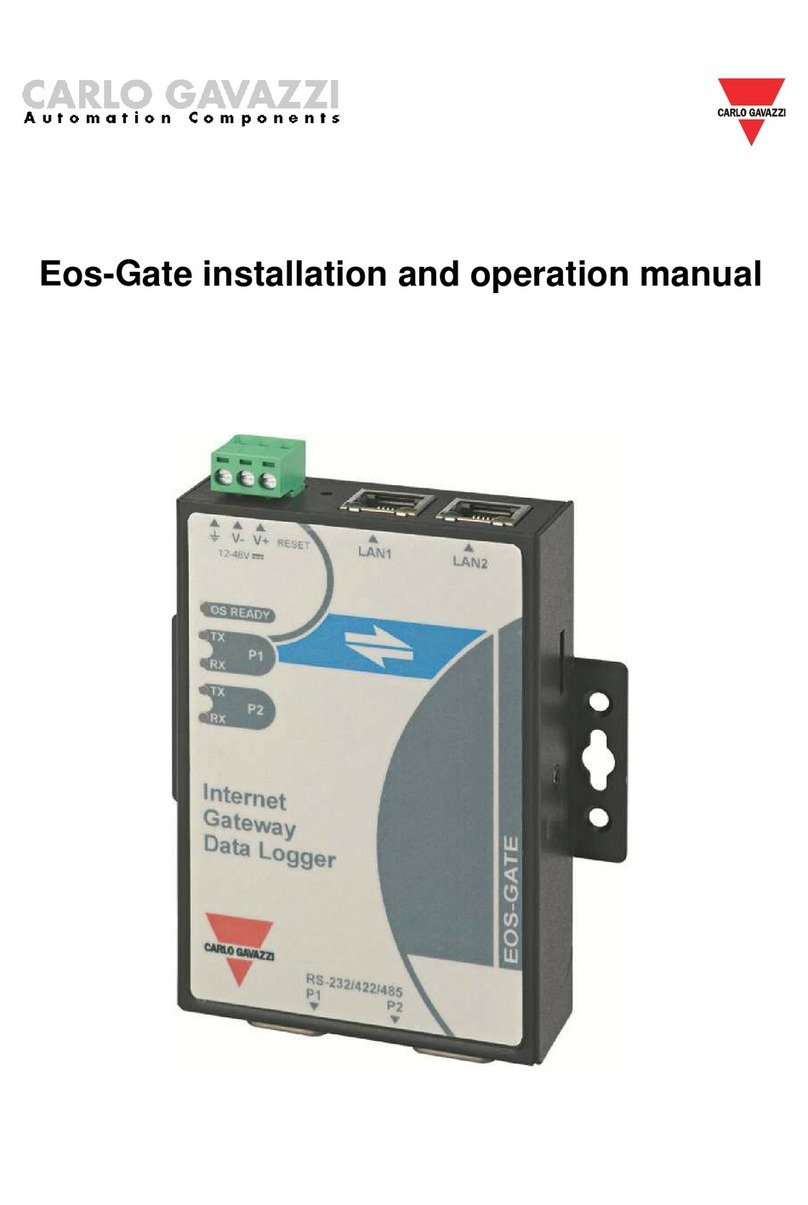 CARLO GAVAZZI Eos-Gate Installation and operation manual