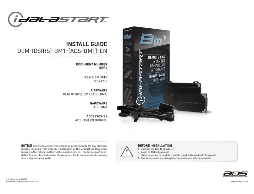 idatastart OEM-IDS(RS)-BM1-[ADS-BM1]-EN install guide