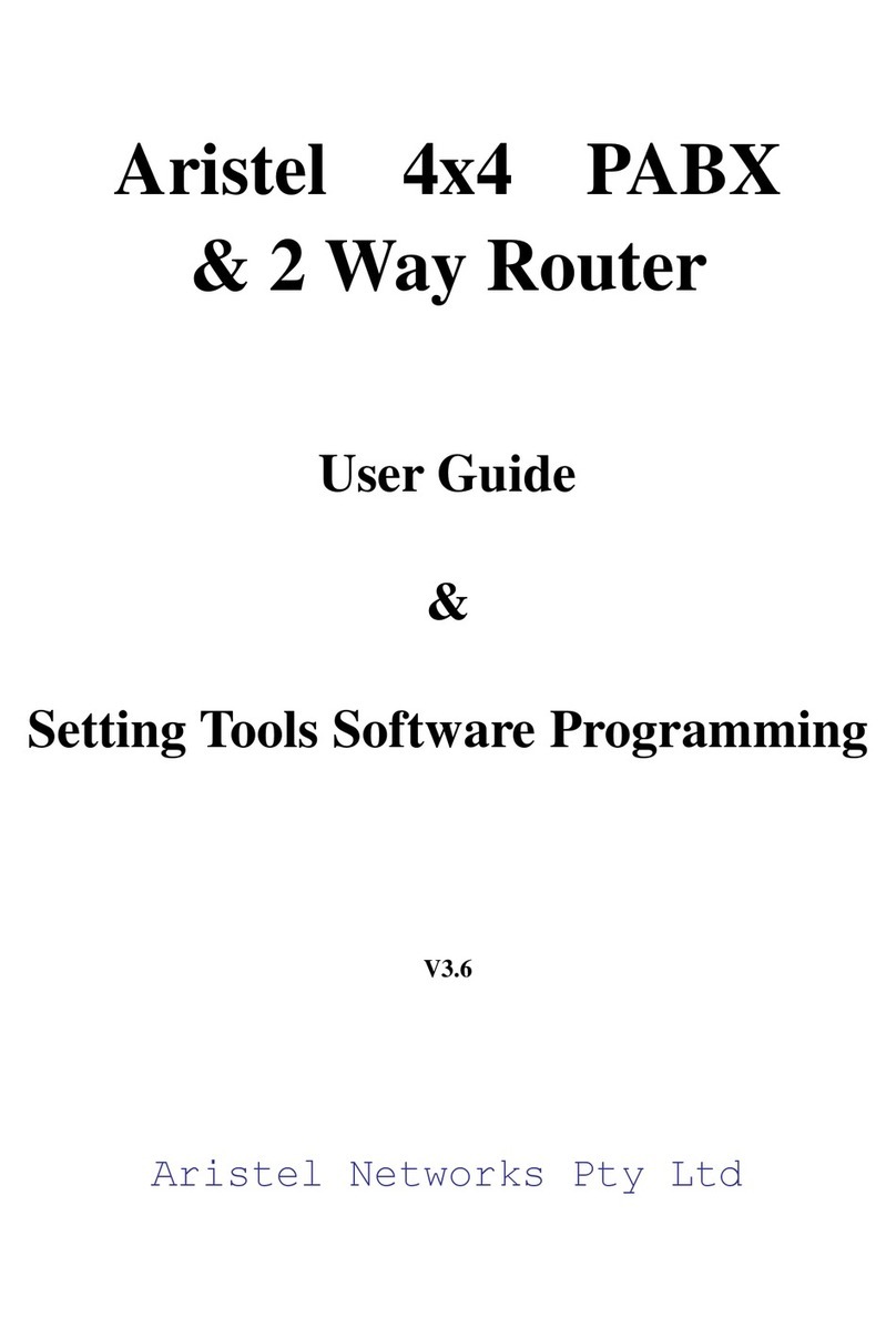 Aristel 4x4 PABX user guide