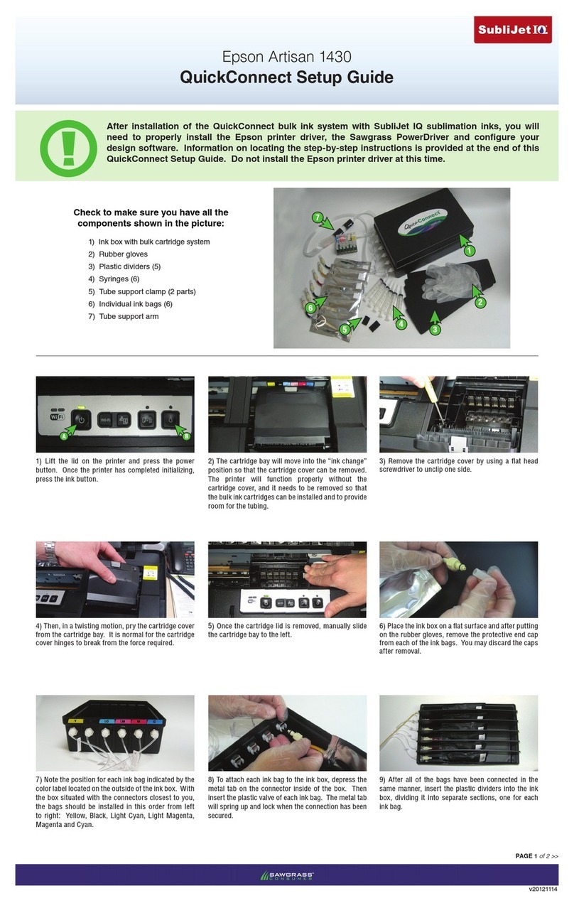 SubliJetR QuickConnect Setup guide
