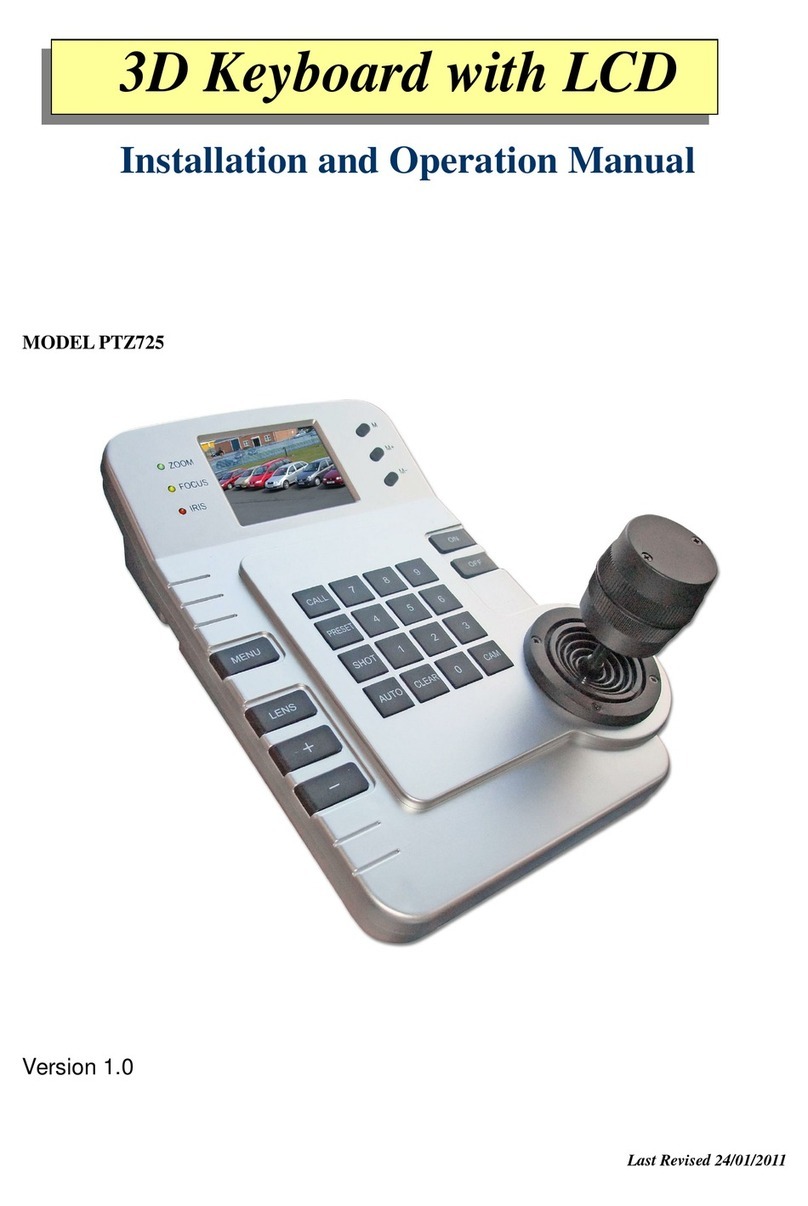 System Q PTZ725 Installation and operation manual