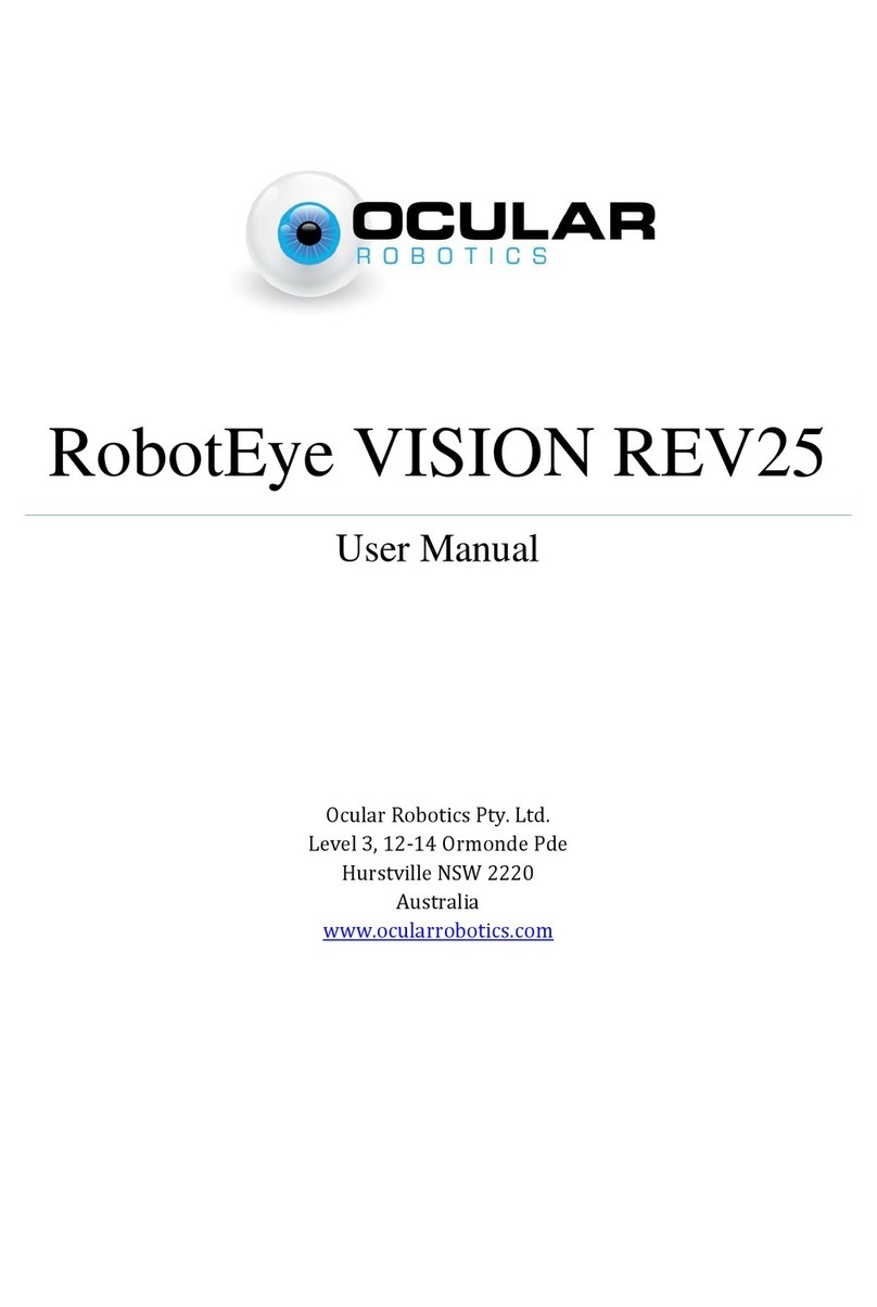 Ocular Robotics RobotEye VISION REV25 user manual