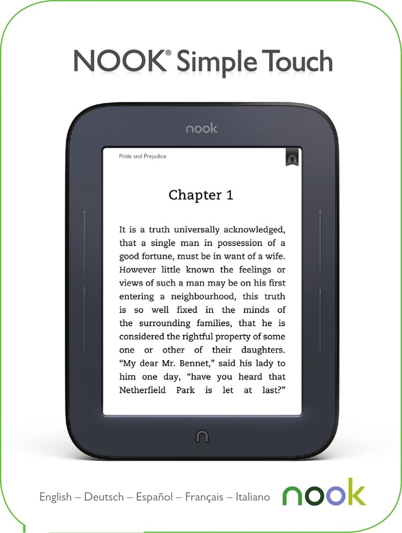 NOOK Simple Touch quick start guide