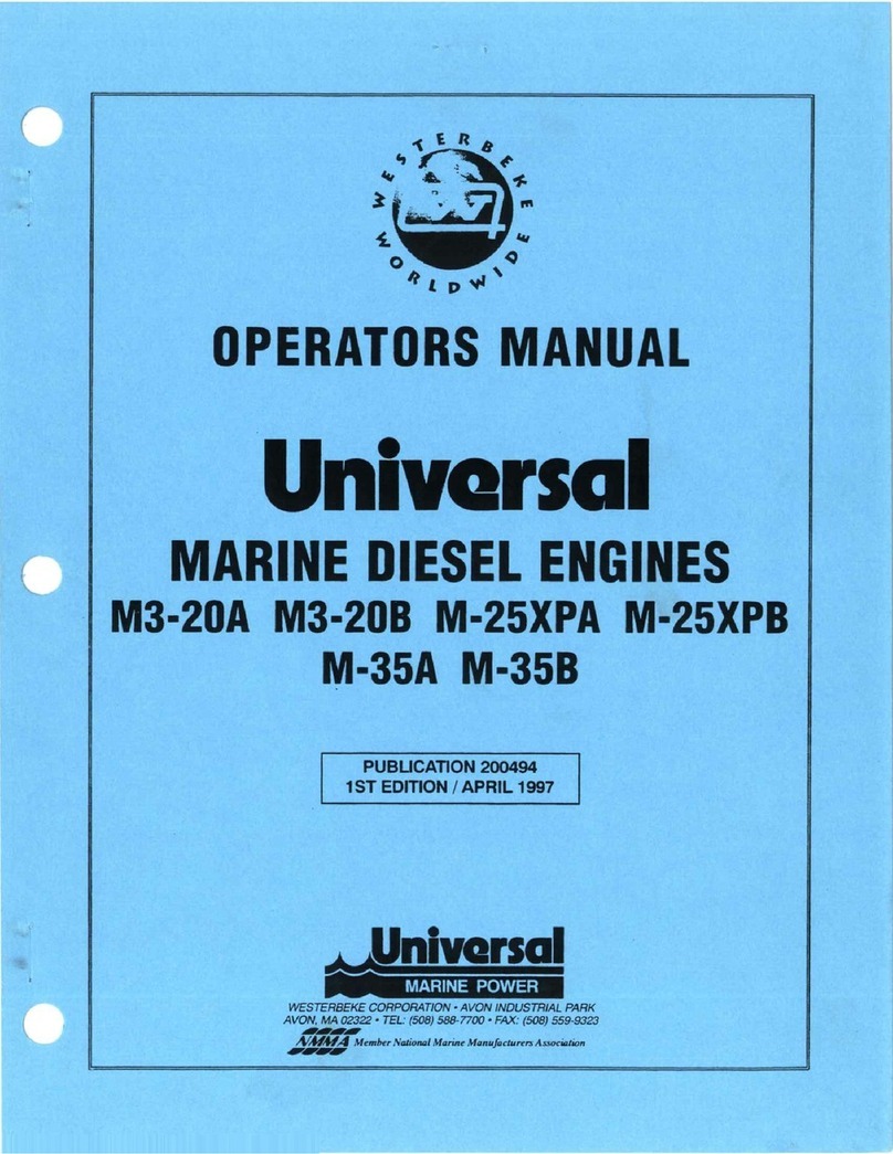 Westerbeke M3-20A Operator's manual