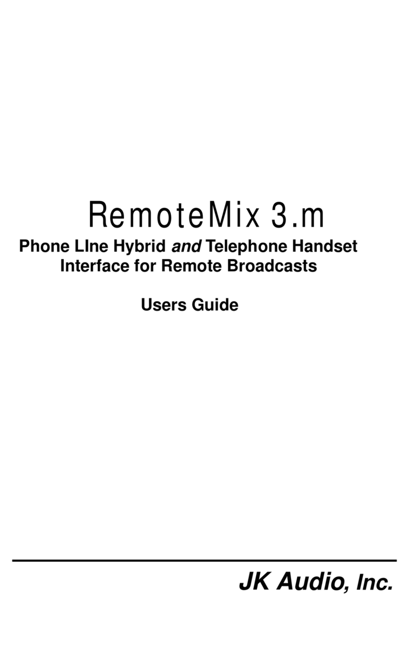 JK Audio RemoteMix 3.m user guide