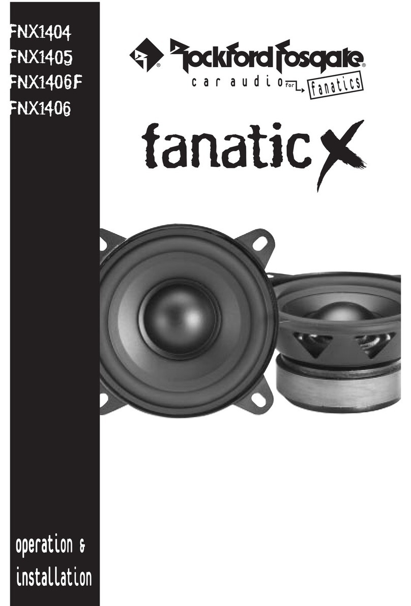 Rockford Fosgate Fanatic X FNX1404 User manual