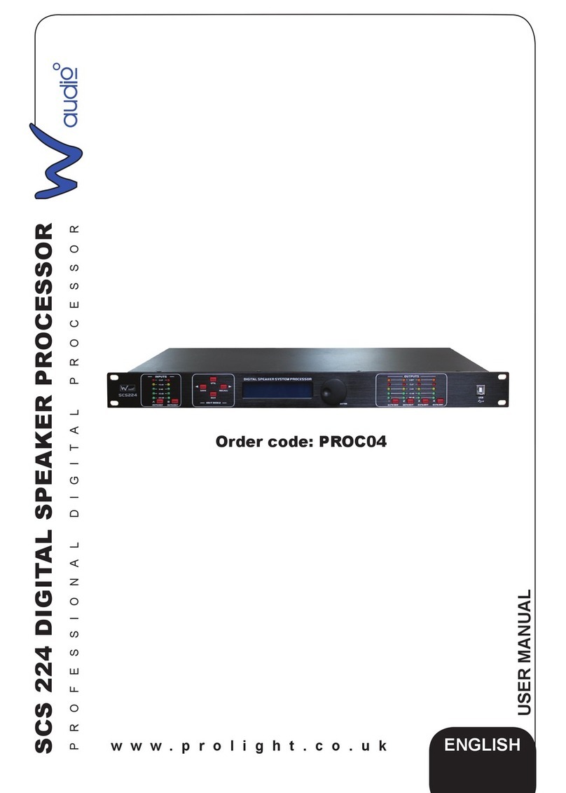 Waudio SCS 224 user manual