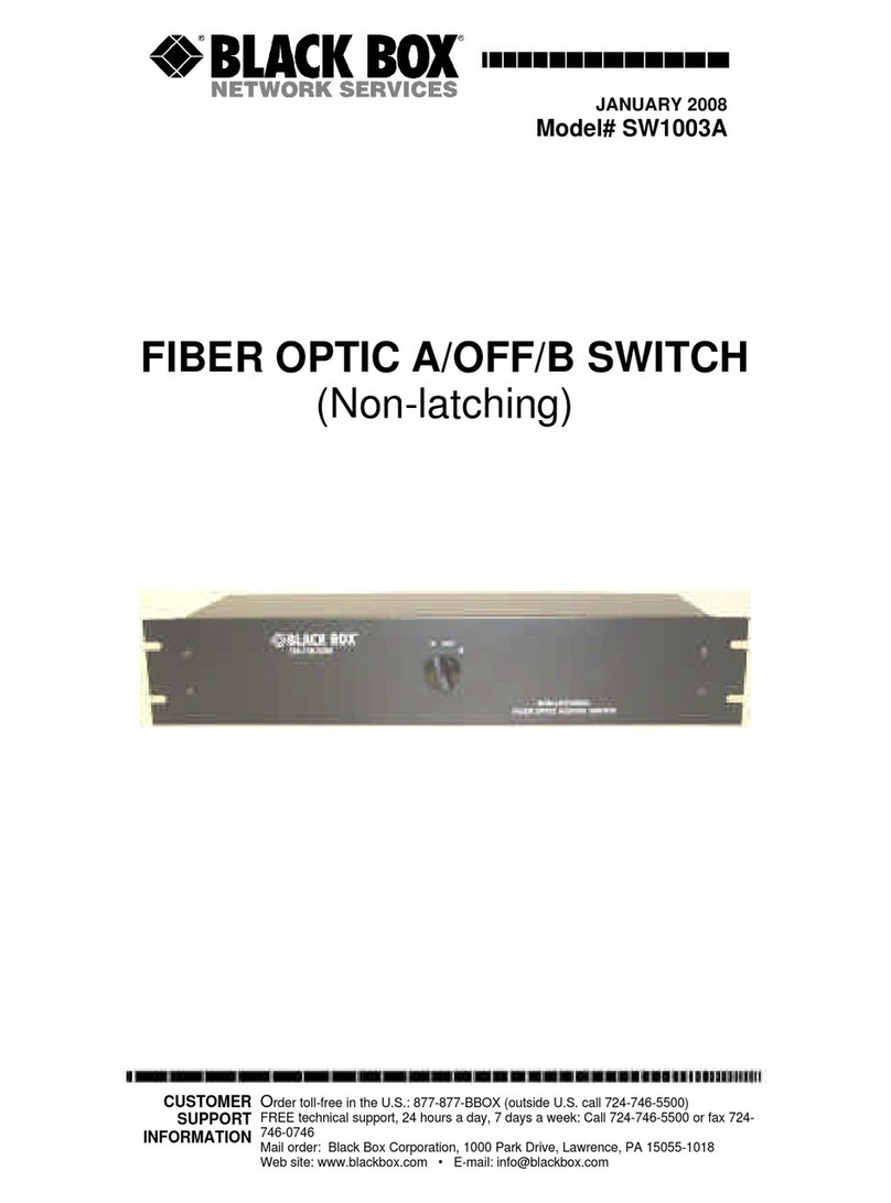 Black Box SW1003A user guide