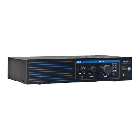 RCF UP1123 Installation and operation manual