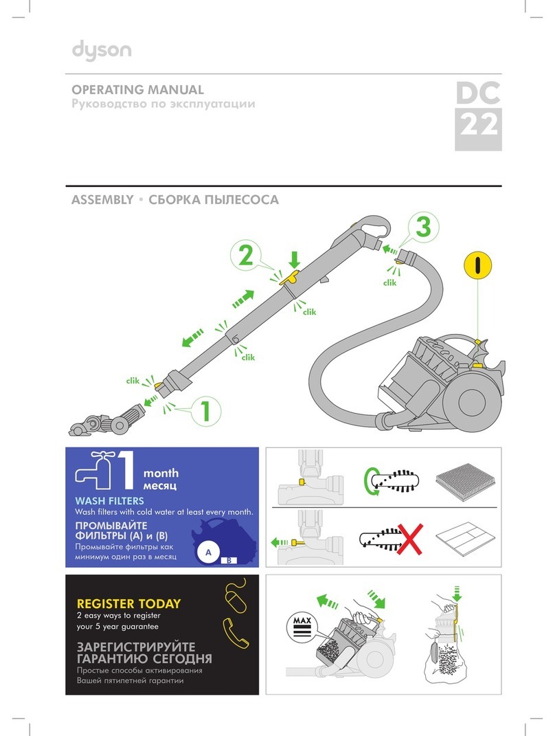 Dyson DC 22 operating manual