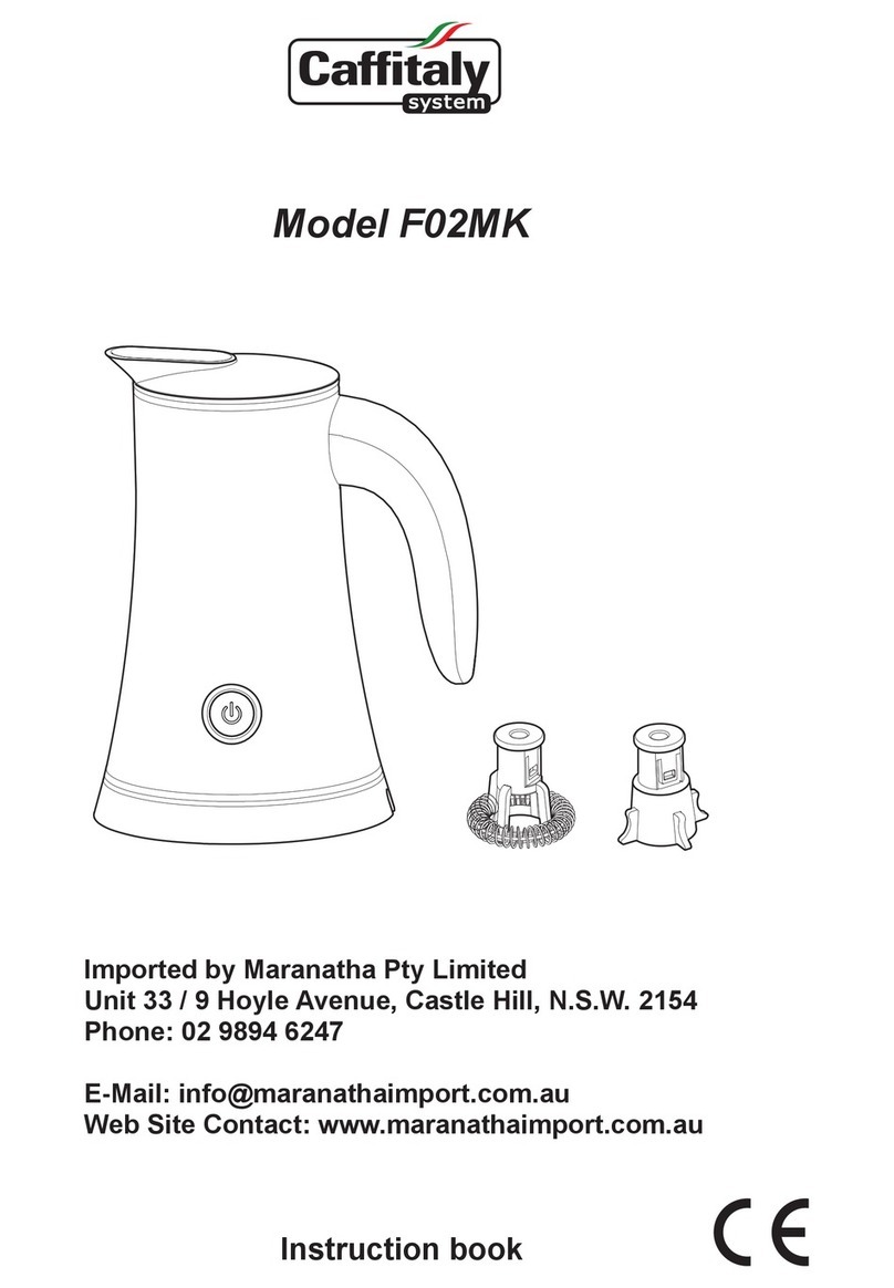 Caffitaly System F02MK Instruction book