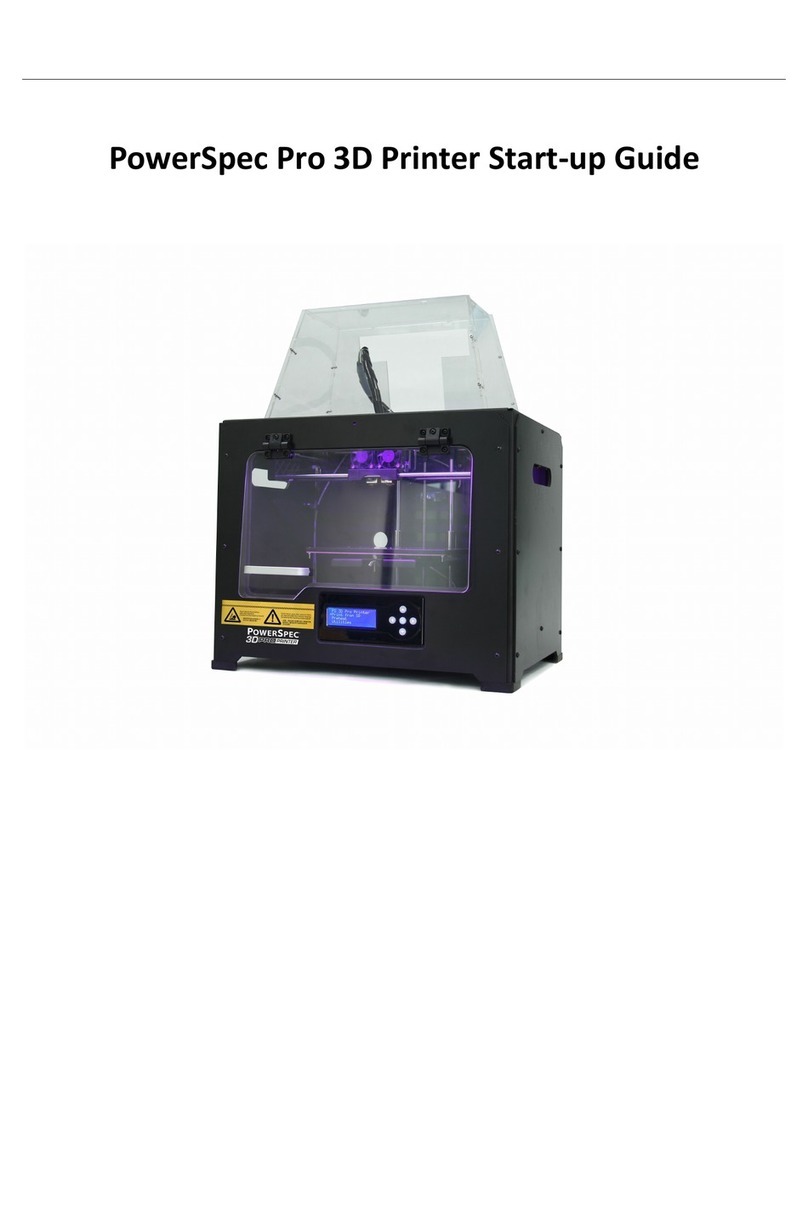 PowerSpec Pro 3D Printer Startup guide