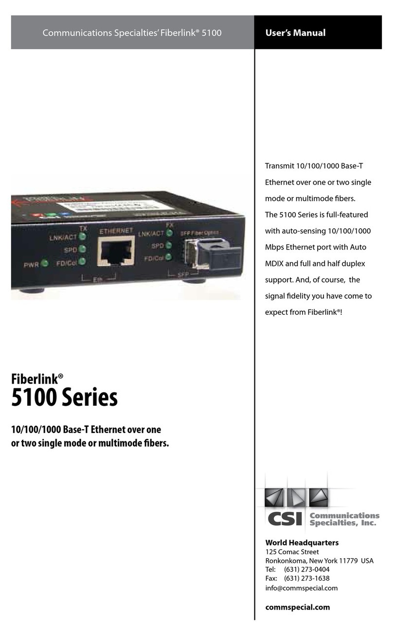 Fiberlink Fiberlink 5100-B7L User manual