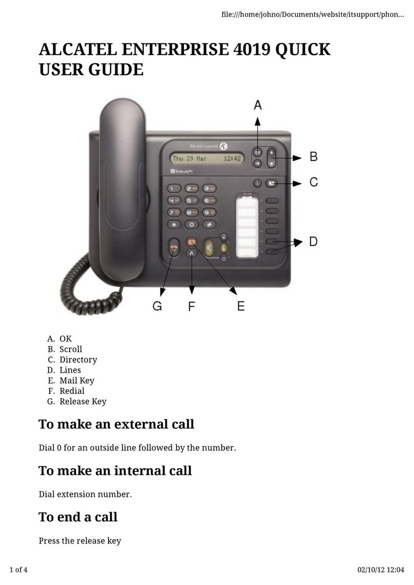 Alcatel 4019 Instruction manual