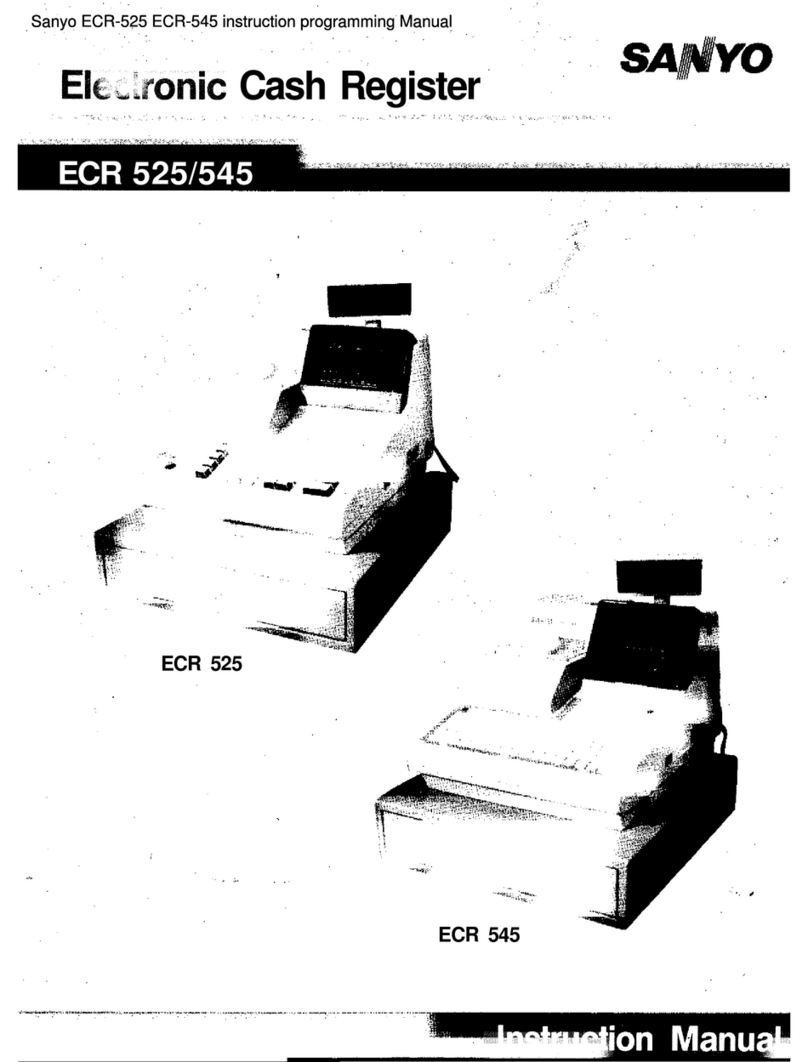Sanyo ECR-525 instruction manual