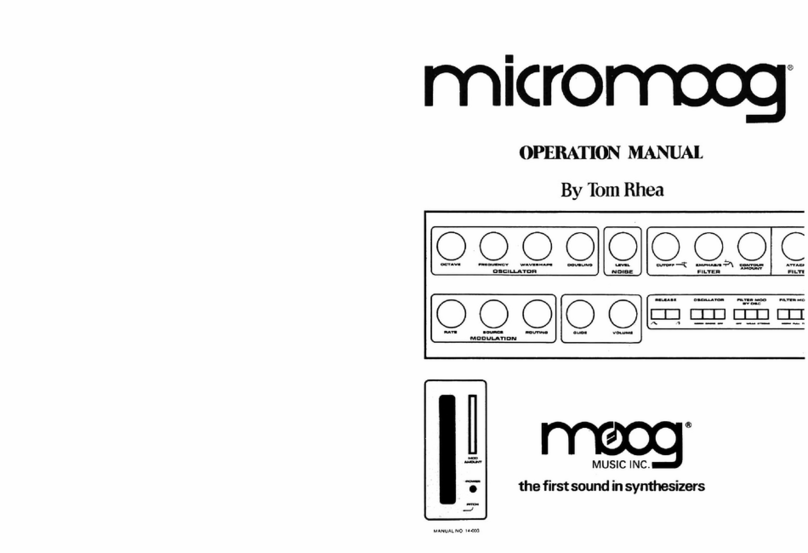 Moog Micromoog User manual
