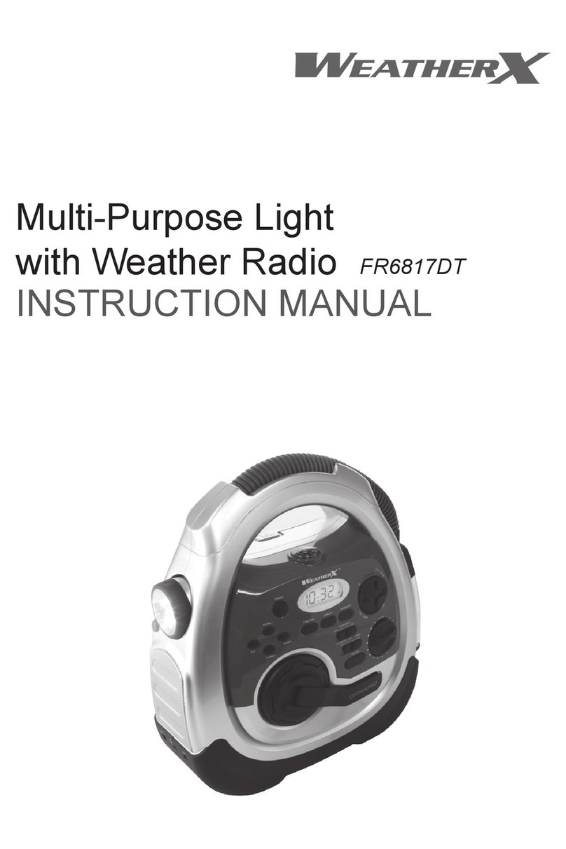 Weather X FR6817DT instruction manual
