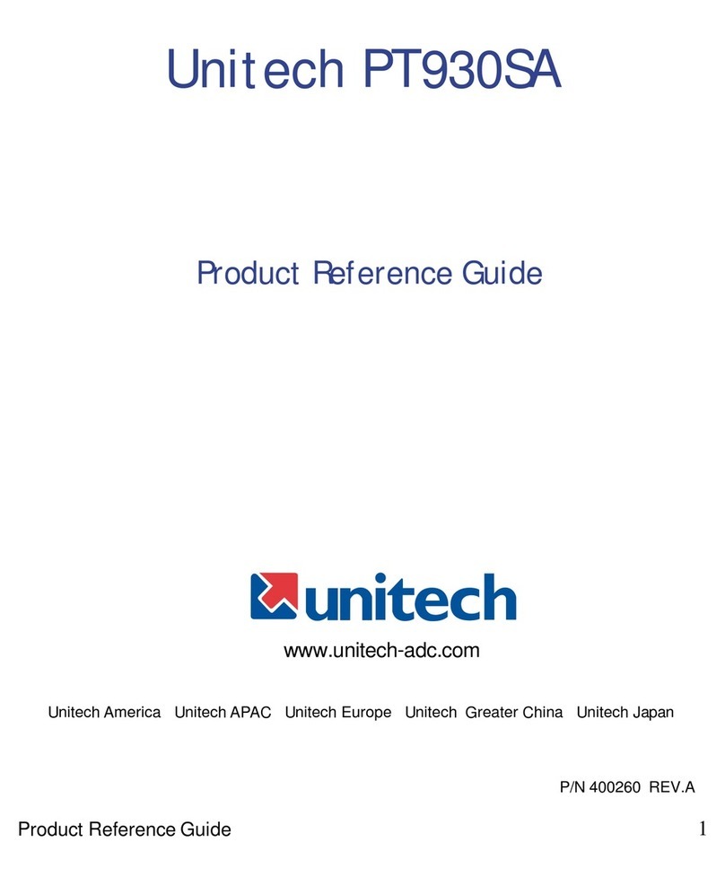 Unitech PT930SA Installation and operation manual