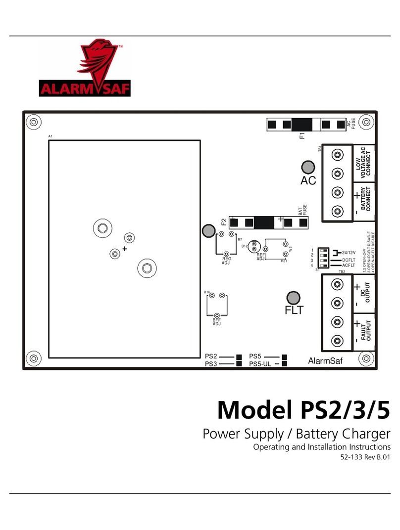 Alarm SAF PS2 Operating and installation instructions Alarm SAF PS2 Operating and installation instructions