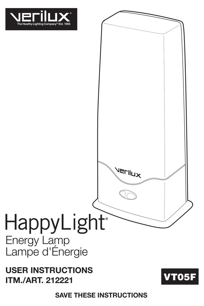 Verilux HAPPYLIGHT VT05F User manual