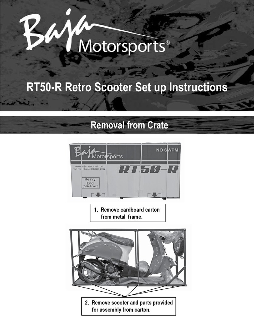 Baja motorsports RT50-R Retro Setup instructions Baja motorsports RT50-R Retro Setup instructions