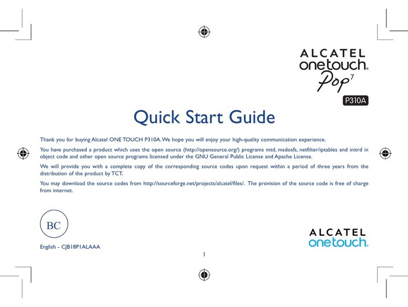 Alcatel ONE TOUCH P310A User manual