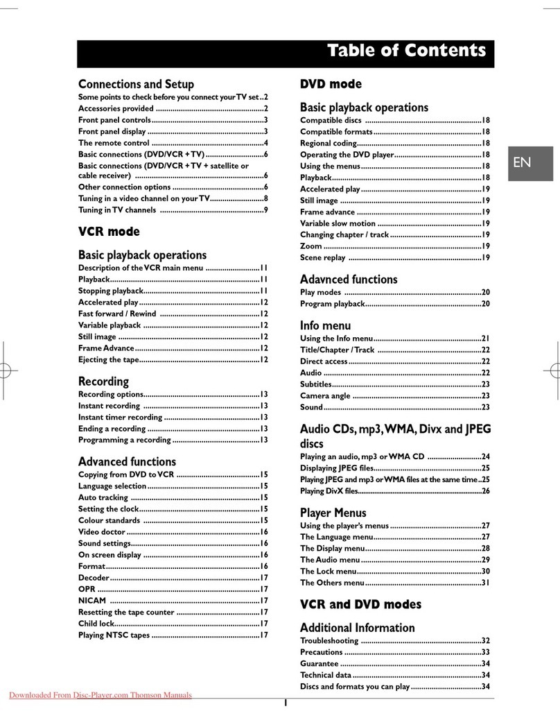 THOMSON DTH6350E User manual