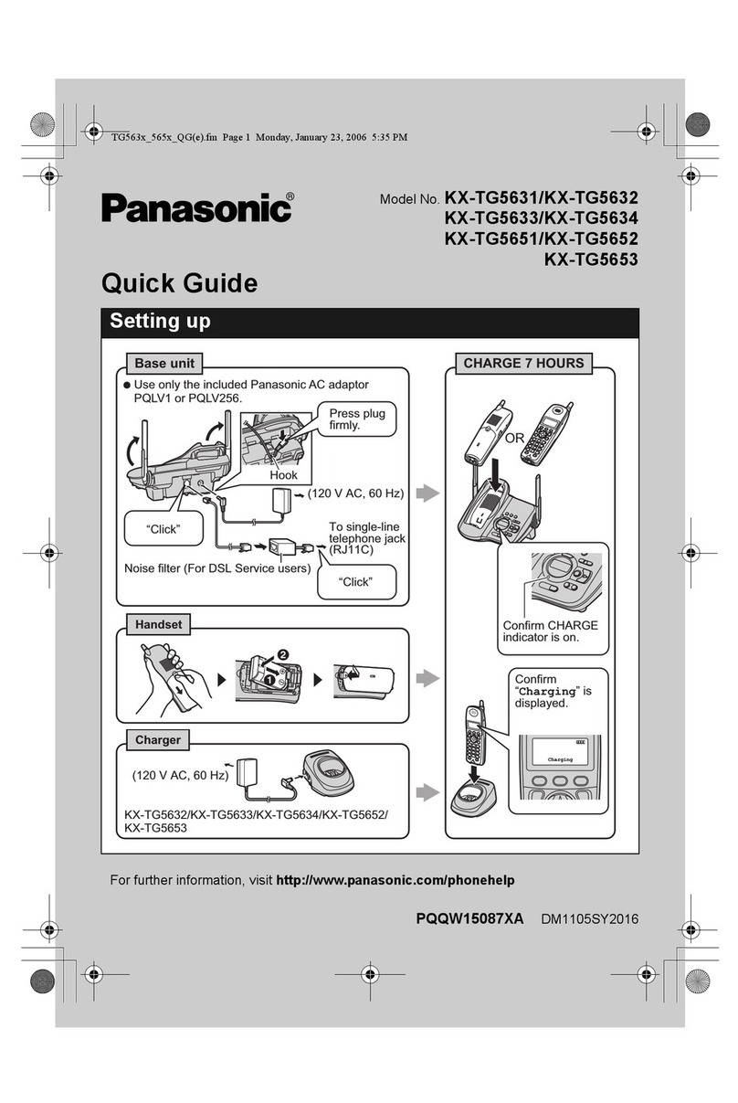 Panasonic KX-TG5631 User manual