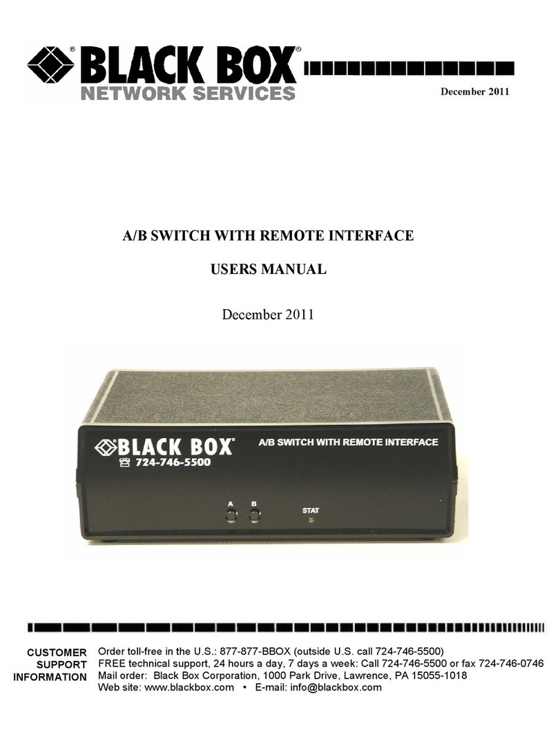 Black Box 12 VDC load User manual