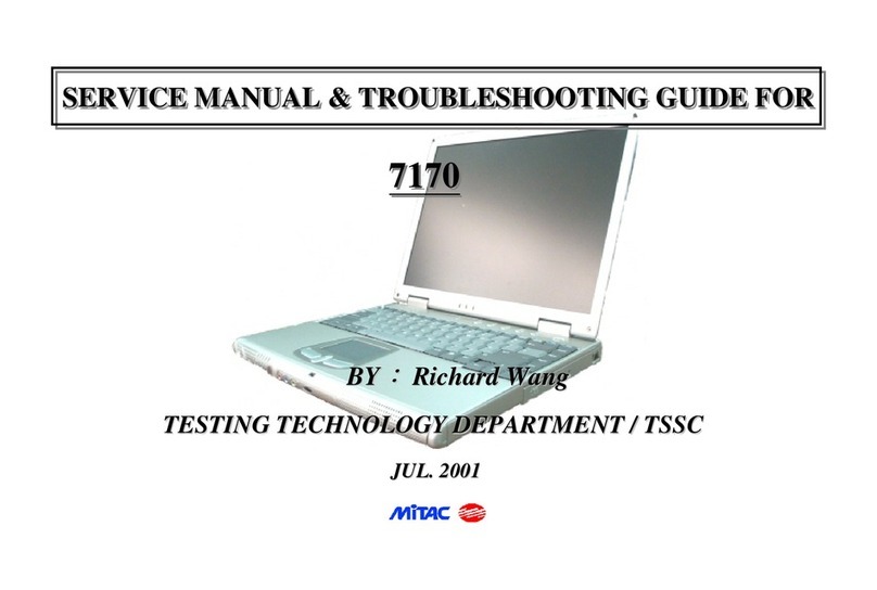 MiTAC 7170 Service manual & troubleshooting guide for